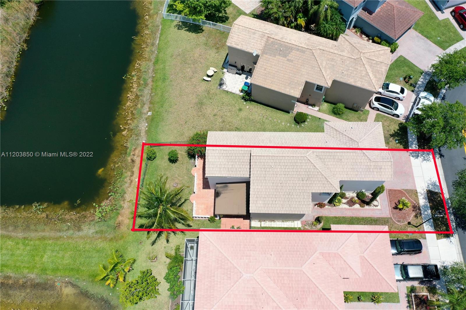 14821 Southwest 20th Street Miramar, FL 33027 - Photo 42 of 50 an aerial view of a house with a yard
