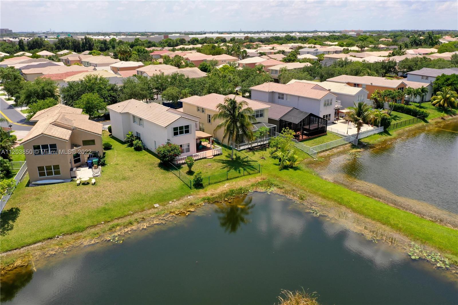 14821 Southwest 20th Street Miramar, FL 33027 - Photo 50 of 50 an aerial view of a house with a lake view