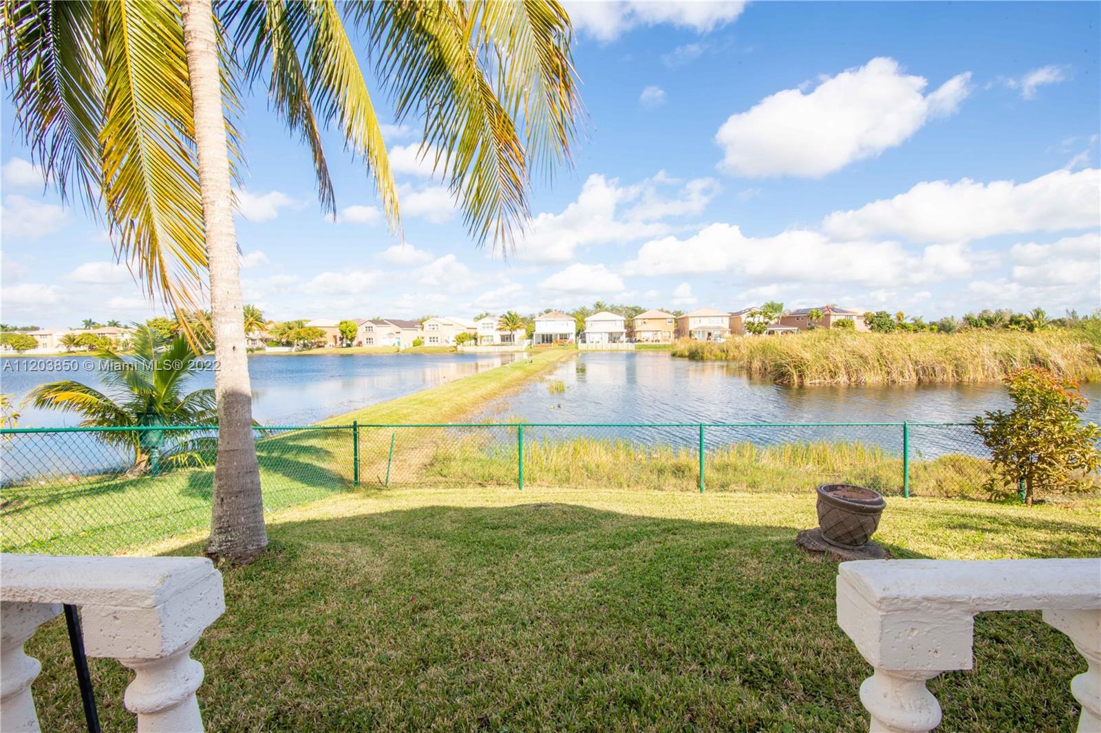 14821 Southwest 20th Street Miramar, FL 33027 - Photo 8 of 50 a view of a lake with a big yard