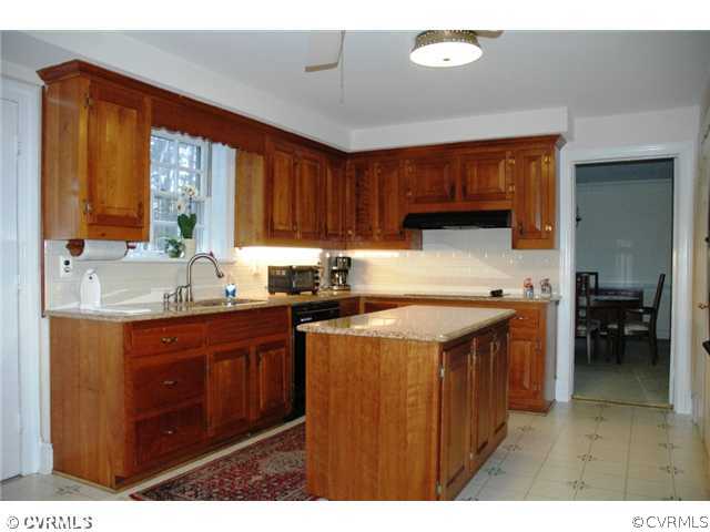 10319 Cherokee Road Richmond, VA 23235 - Photo 9 of 12 a kitchen with a stove a sink and a refrigerator
