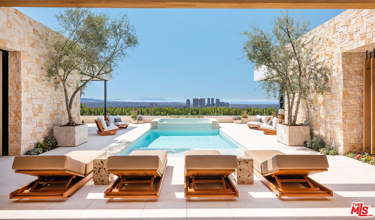 1039 Wallace Ridge Beverly Hills, CA 90210 - Photo 2 of 56 a view of outdoor space yard swimming pool and seating