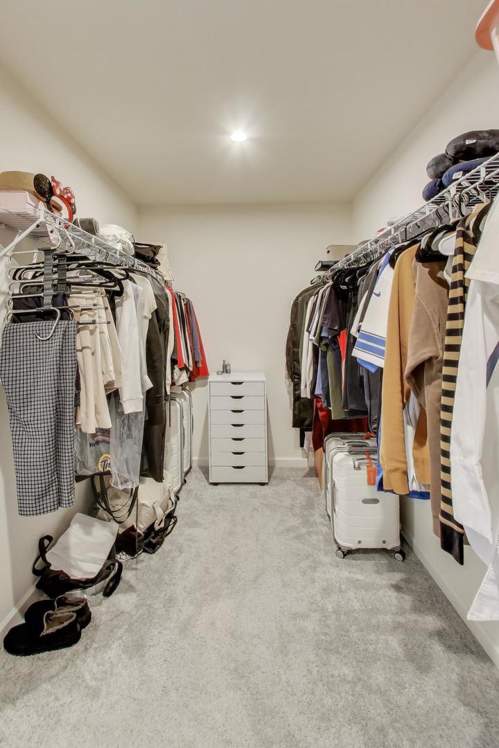3744 Peregrine Way Elgin, IL 60124 - Photo 17 of 33 a view of walk in closet with clothes and shoes