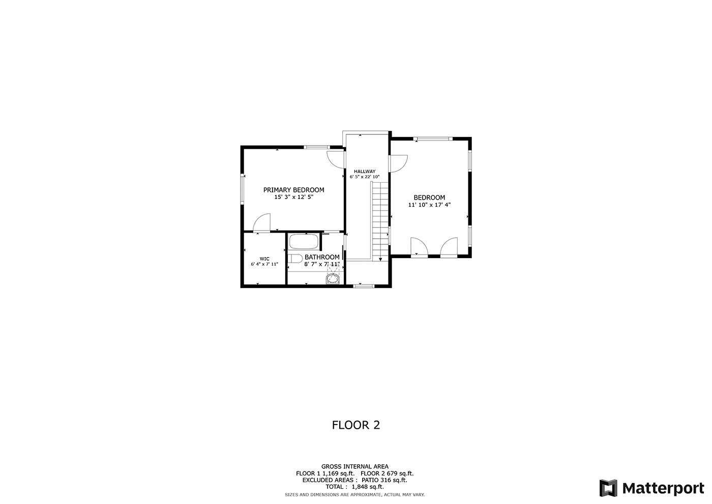 37 Martin Corner Road Lincolnville, ME 04849 - Photo 49 of 49 37 Martins Corner Floorplan Second Floor