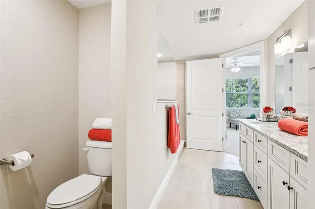 a view of a balcony with lake view