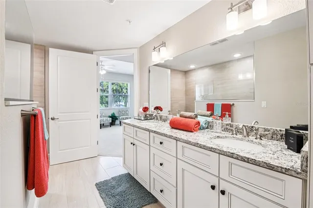 a view of a balcony with furniture