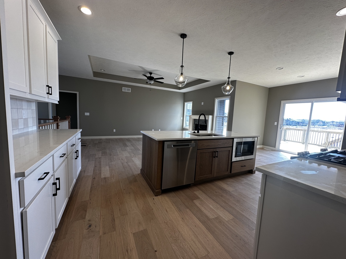 2523 Marble Road Normal, IL 61761 - Photo 4 of 23 a kitchen with stainless steel appliances granite countertop a sink a stove and a wooden floors