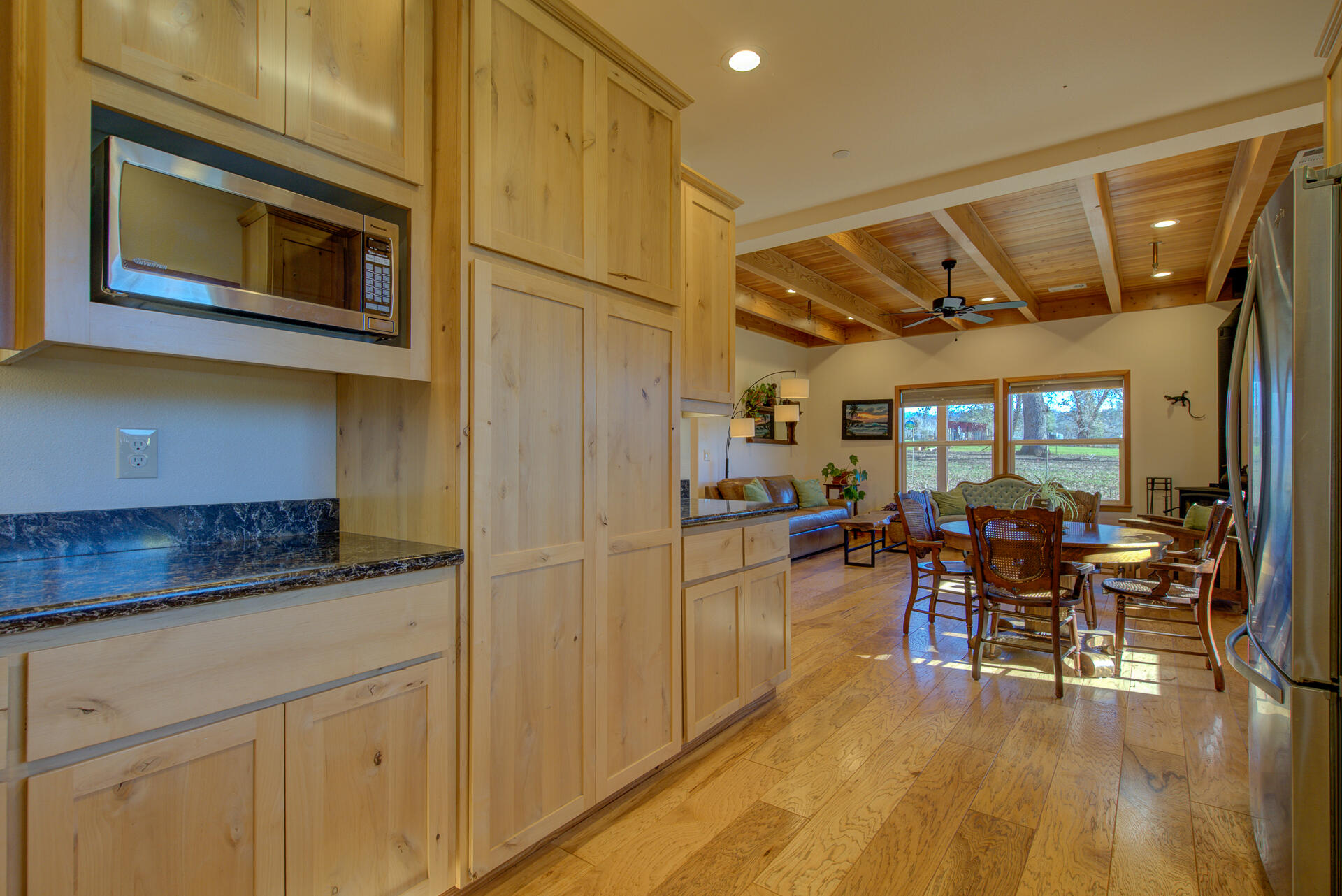 13575 English Way Oak Run, CA 96069 - Photo 14 of 56 a view of a dining area with furniture window and wooden floor