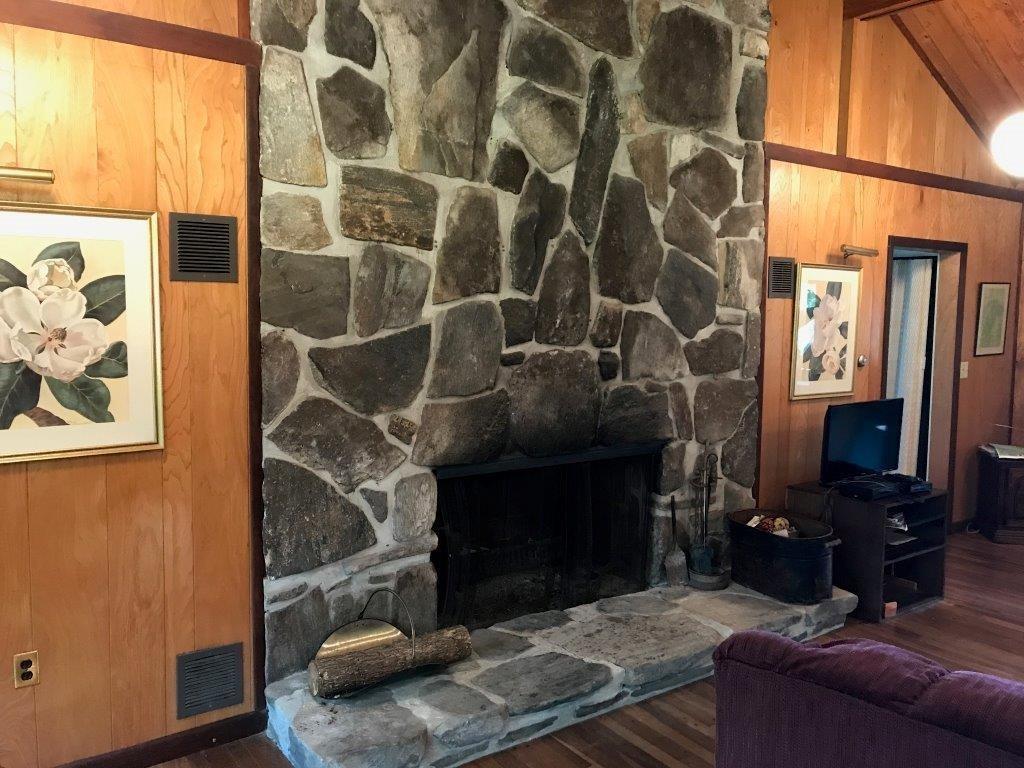 69 41st Fire Road South China, ME 04358 - Photo 11 of 29 STONE FIREPLACE