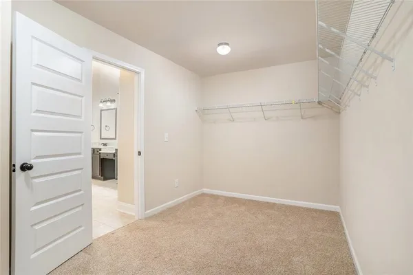 a view of walk in closet