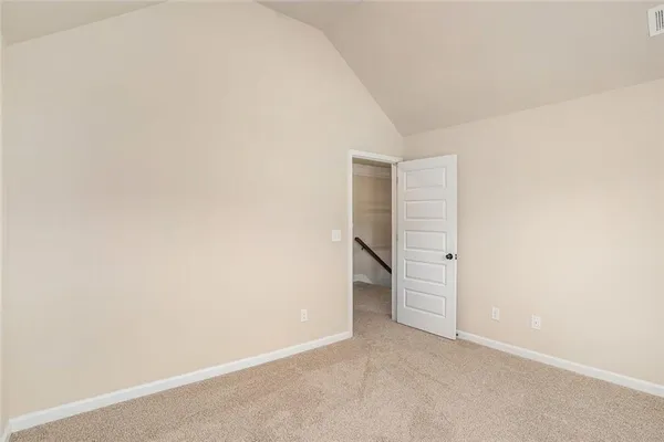 a view of an empty room