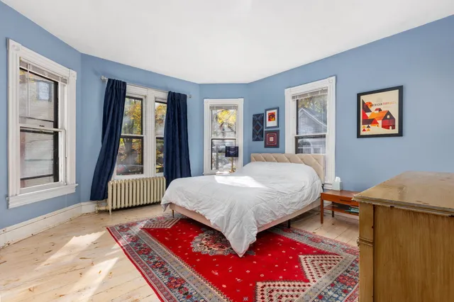 a living room with furniture and a couch