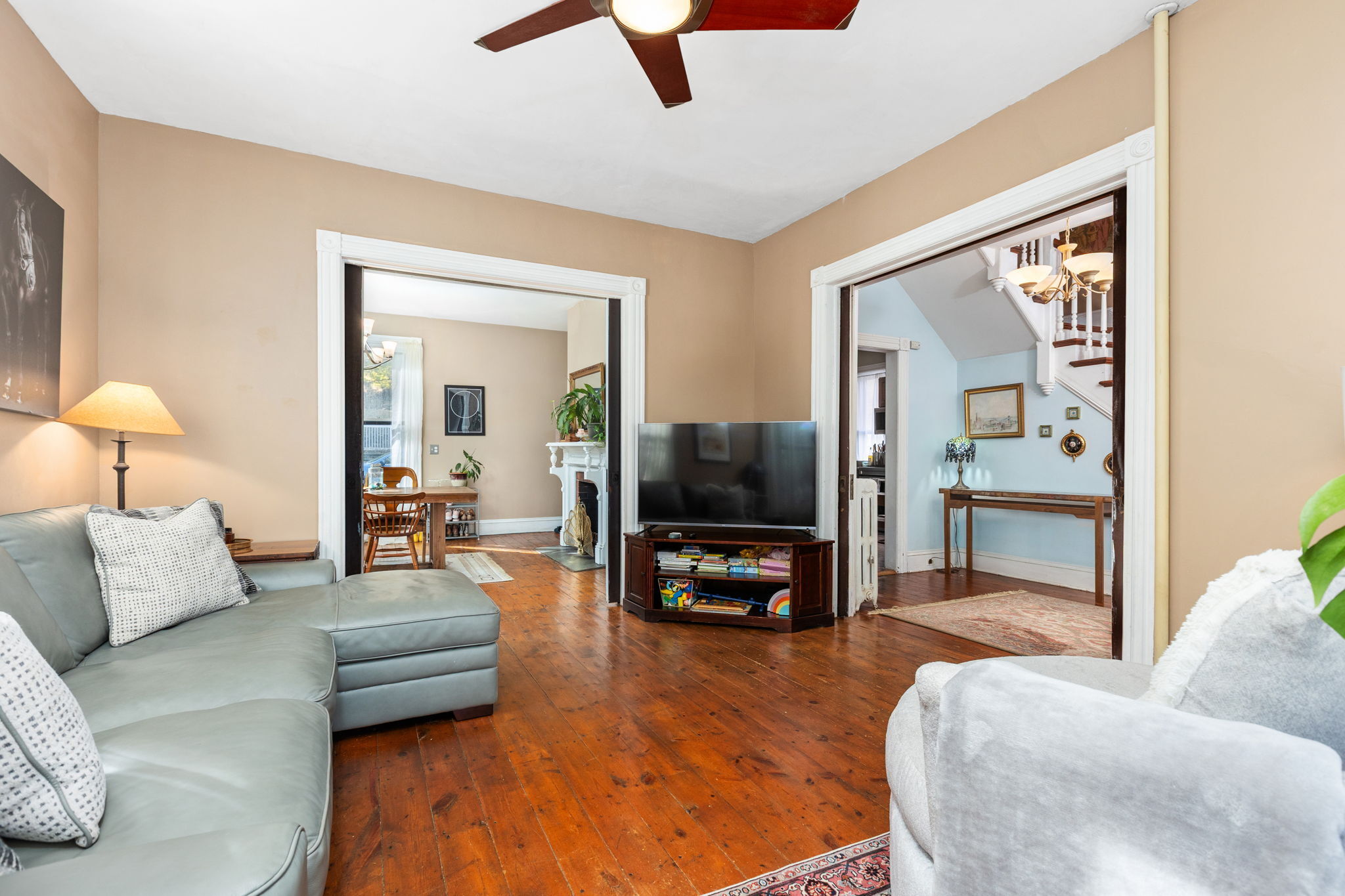 9 Mountainville Road Danbury, CT 06810 - Photo 6 of 36 a living room with furniture and a flat screen tv