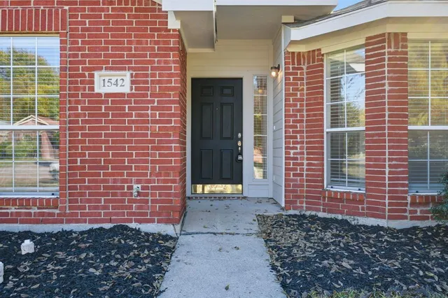 a front view of a building