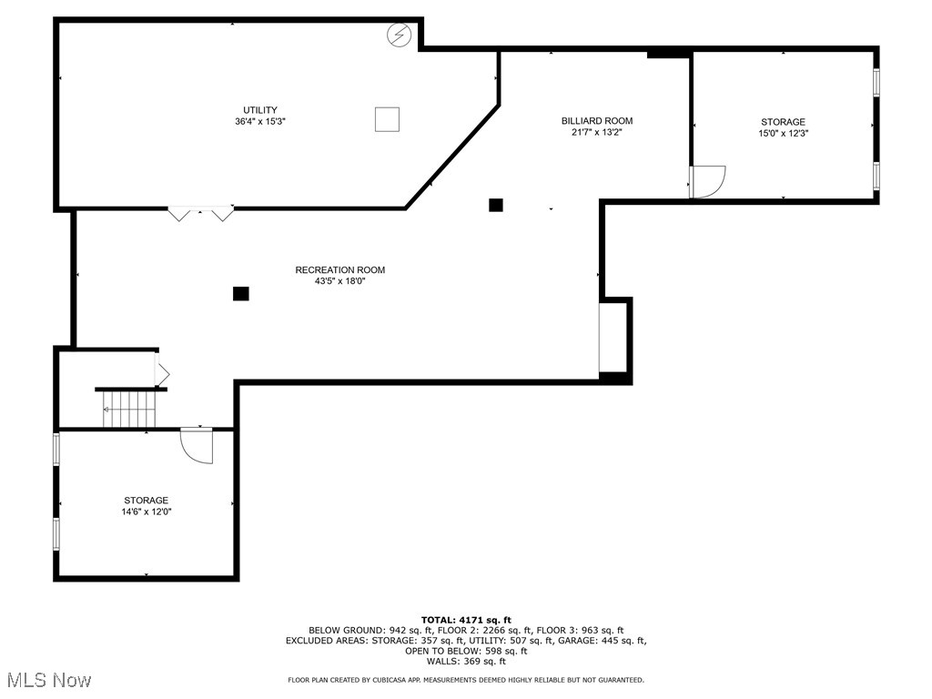 6260 Coldstream Road Highland Heights, OH 44143 - Photo 41 of 44 Lower Level Floor Plan