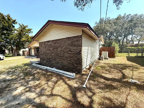 a backyard of a house