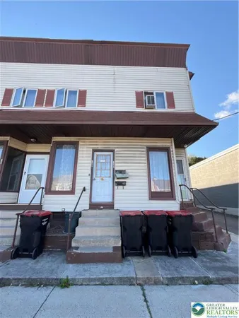 a front view of a house