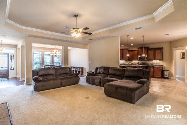 471 Dover Street Fairhope, AL 36532 - Photo 8 of 29 View of living into kitchen and breakfast nook