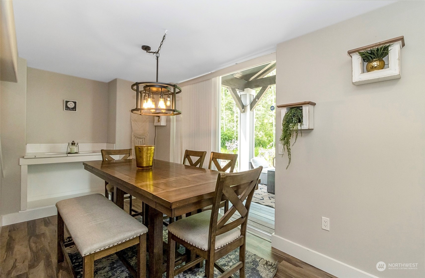 5124 Schwarzmiller Road Lake Stevens, WA 98258 - Photo 12 of 32 a view of a dining room with furniture window and wooden floor