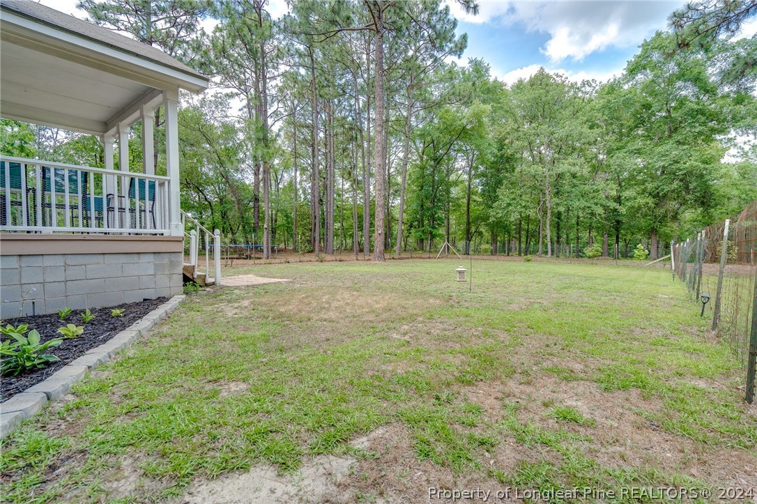 3590 Calloway Road Raeford, NC 28376 - Photo 36 of 44 a view of a green field with trees in the background