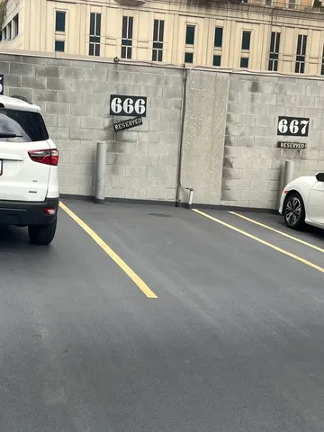 a view of a car garage