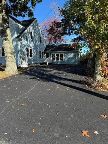 a view of a street with houses