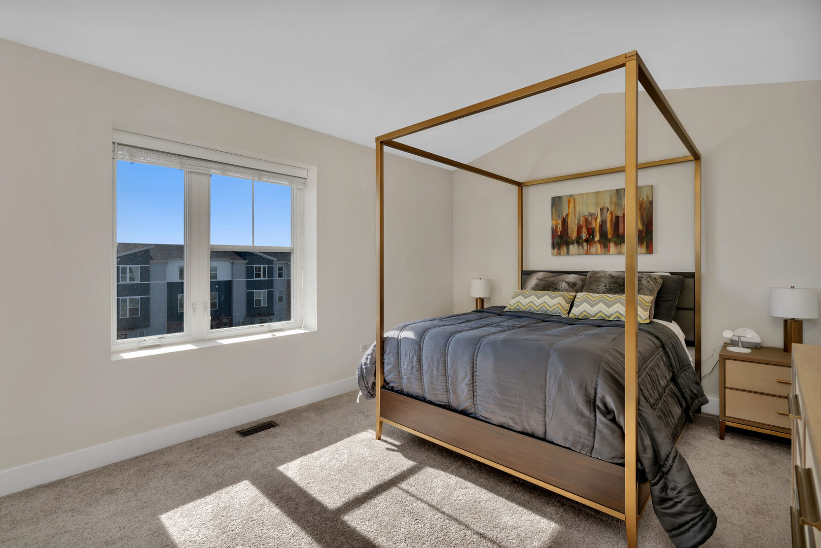 4133 Calder Lane Aurora, IL 60504 - Photo 25 of 31 a bedroom with a bed and a window