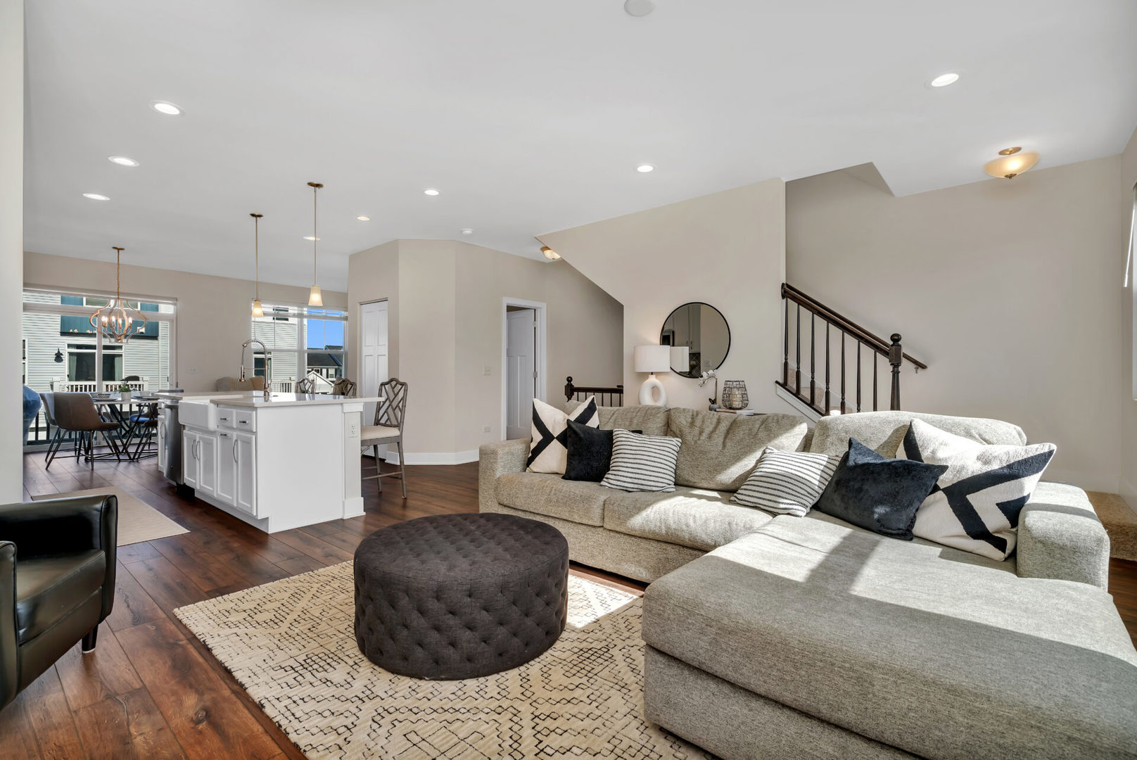 4133 Calder Lane Aurora, IL 60504 - Photo 9 of 31 a living room with furniture and kitchen view