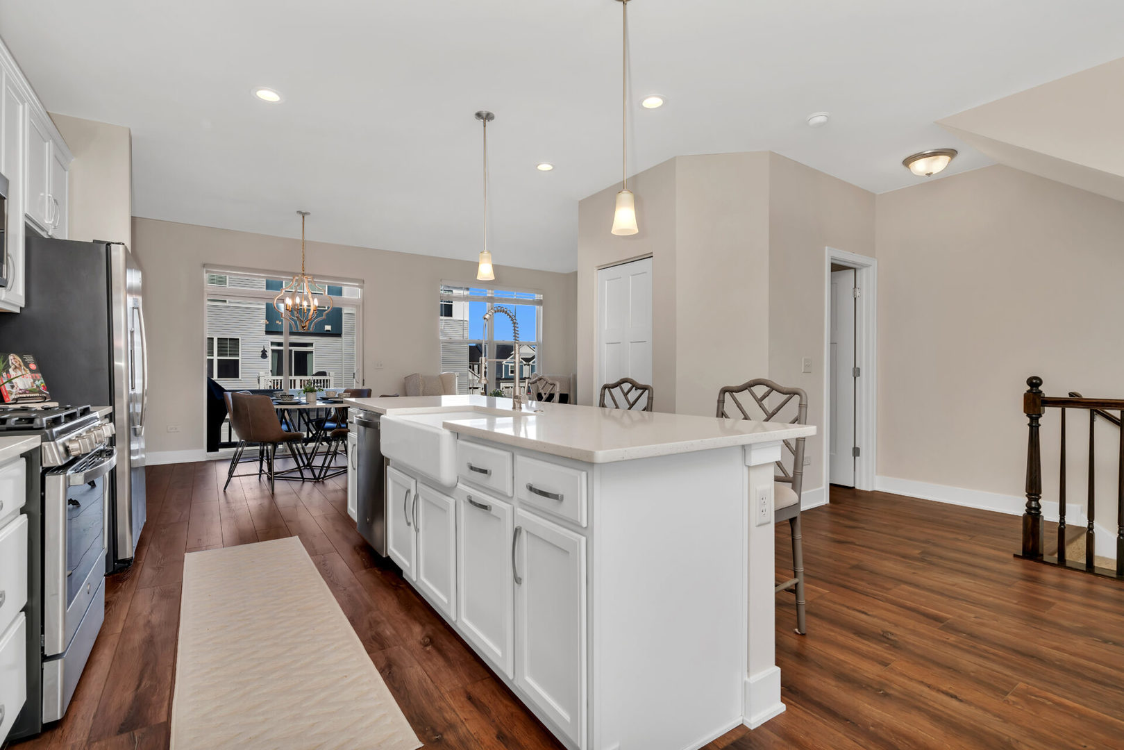 4133 Calder Lane Aurora, IL 60504 - Photo 10 of 31 a kitchen with counter top space a sink appliances and cabinets