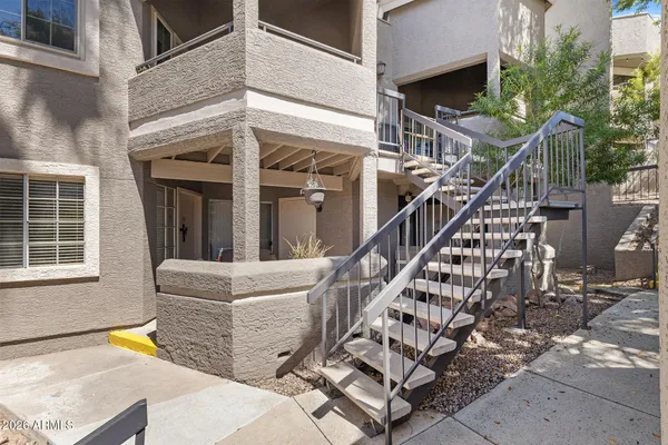 a view of balcony with a outdoor space
