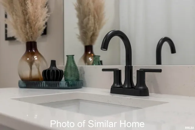 a close view of sink