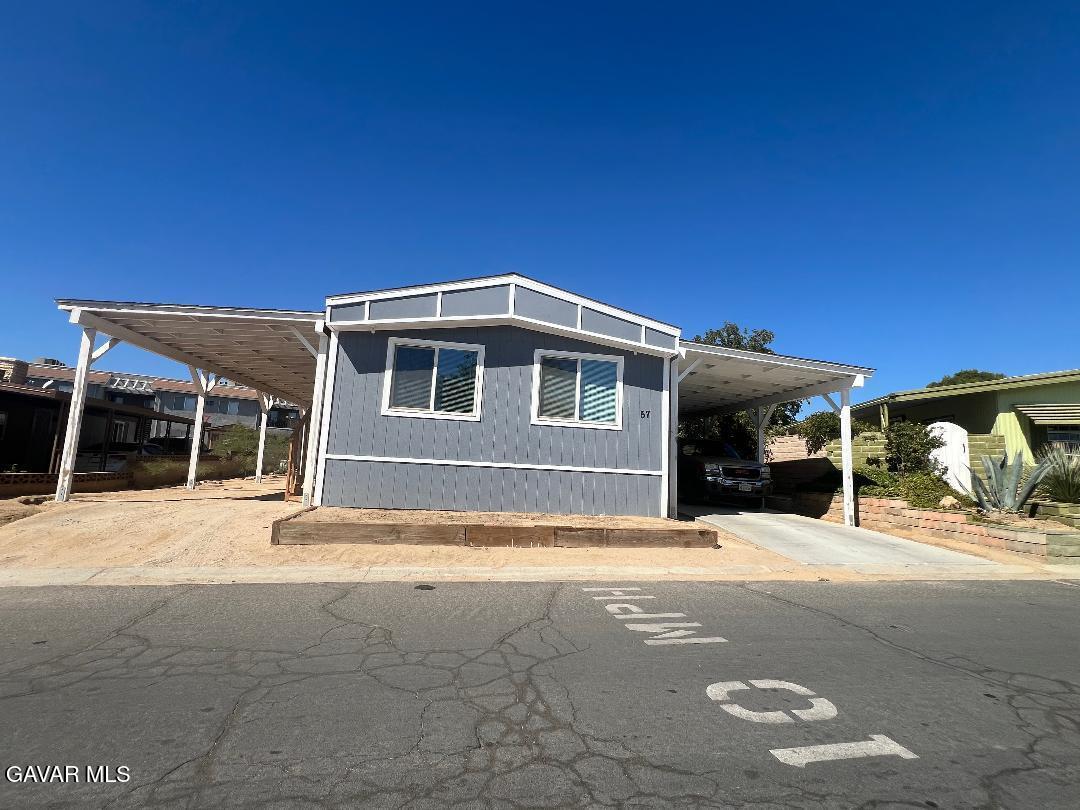 a view of a house with a outdoor space