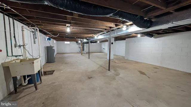 a view of water heater room