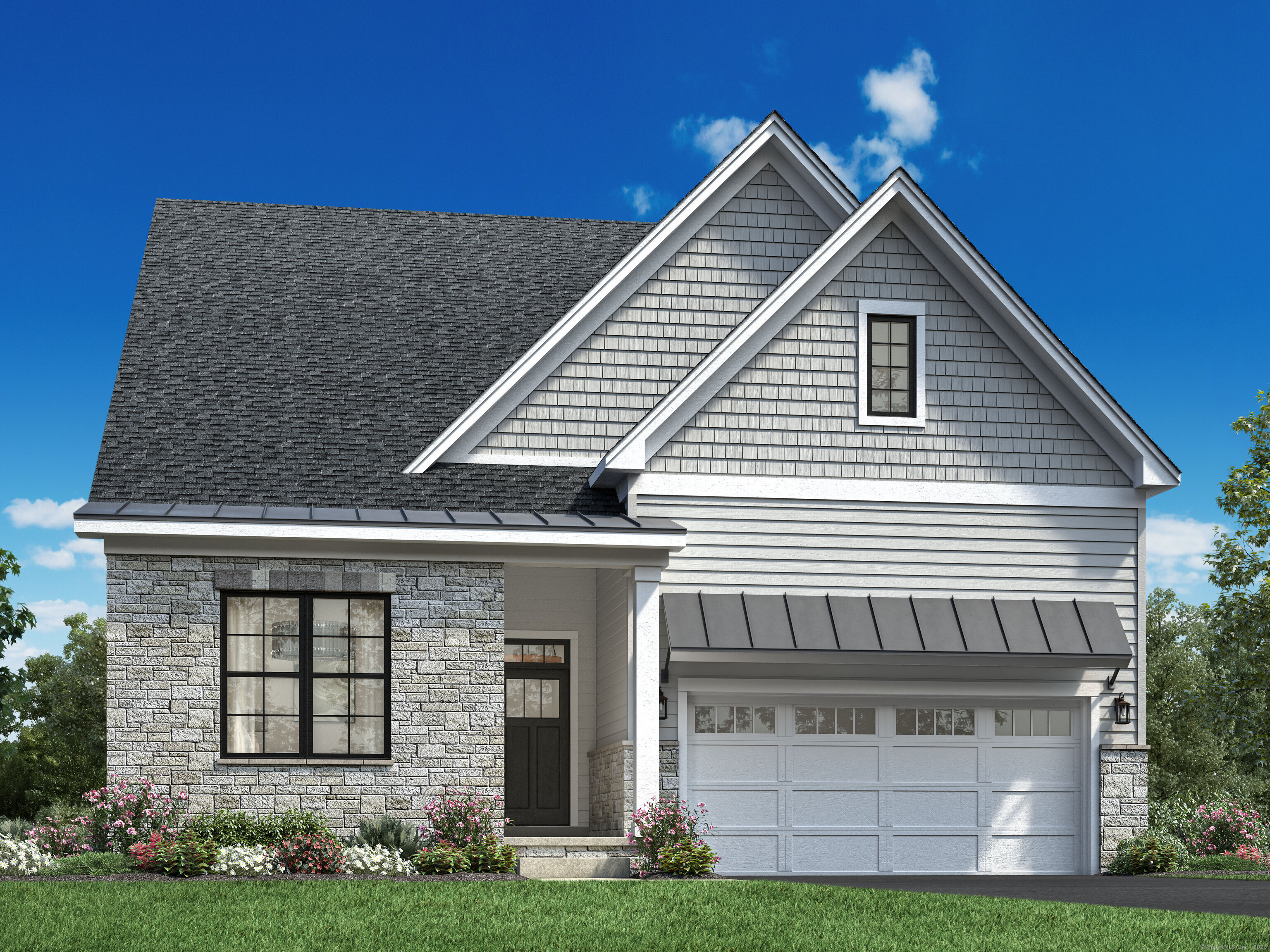 9 Thorncrest Ridge, Unit 52 Danbury, CT 06810 - Photo 1 of 1 a front view of a house with garden