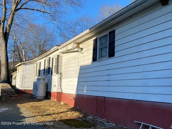a view of a house with yard and a tree