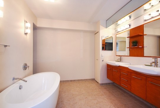 1621 Mission Hills Road, Unit 503 Northbrook, IL 60062 - Photo 8 of 10 a bathroom with a tub a sink and mirror