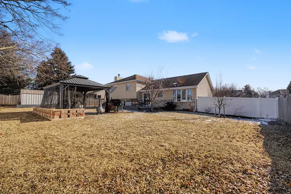 a house view with a outdoor space