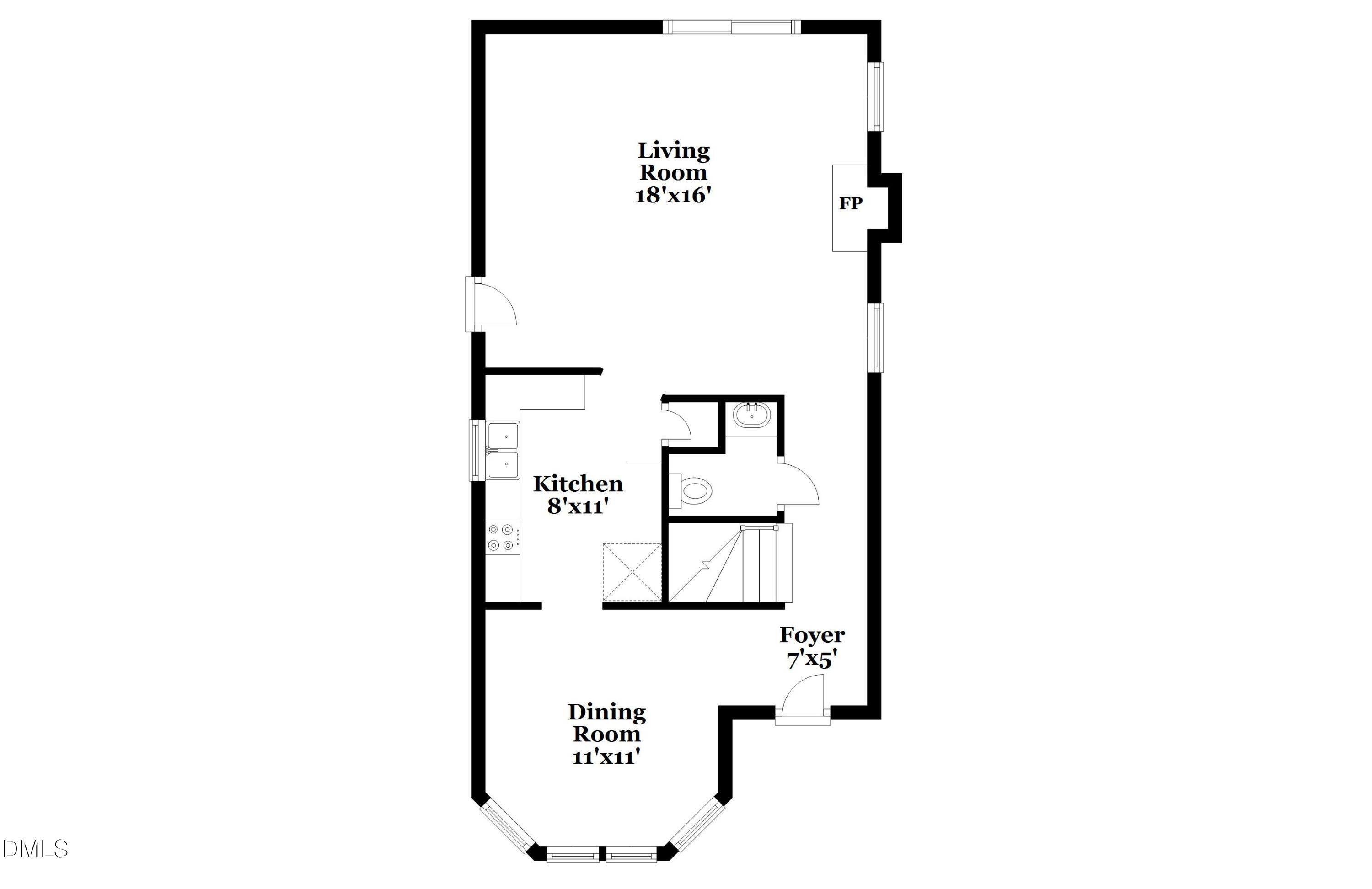 3636 Meadow Creek Lane Raleigh, NC 27616 - Photo 16 of 17 a picture of a floor plan