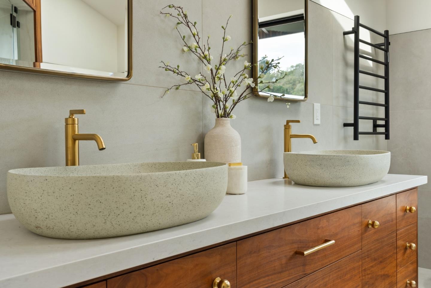 3240 North Main Street Soquel, CA 95073 - Photo 23 of 52 a view of a sink a mirror and a window