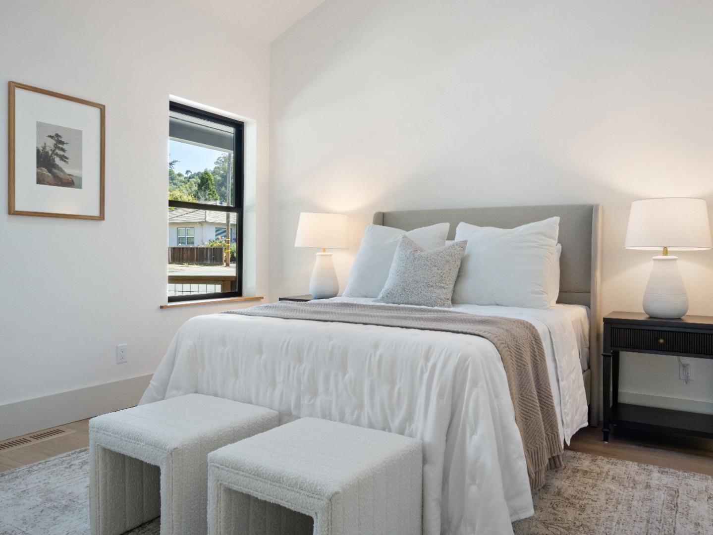 3240 North Main Street Soquel, CA 95073 - Photo 33 of 52 a bedroom with a bed and a window