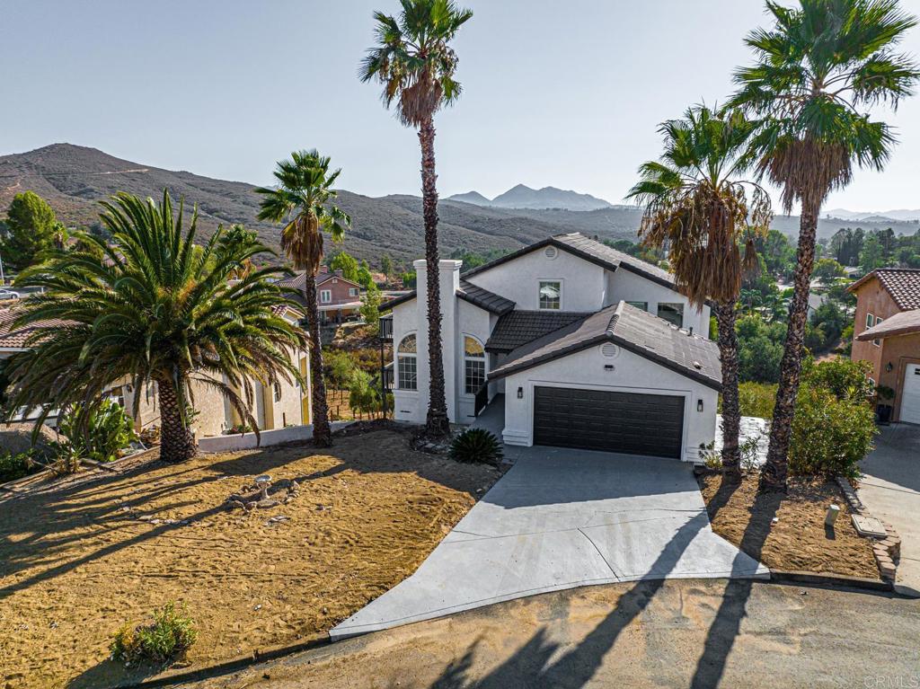 a front view of a house with shower