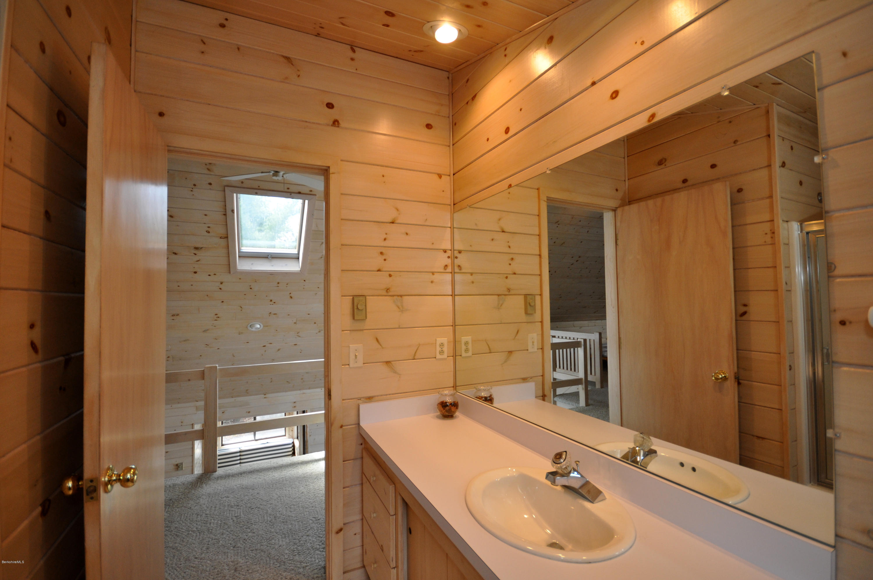 62 Algerie Road Becket, MA 01223 - Photo 23 of 29 a bathroom with a sink and a shower