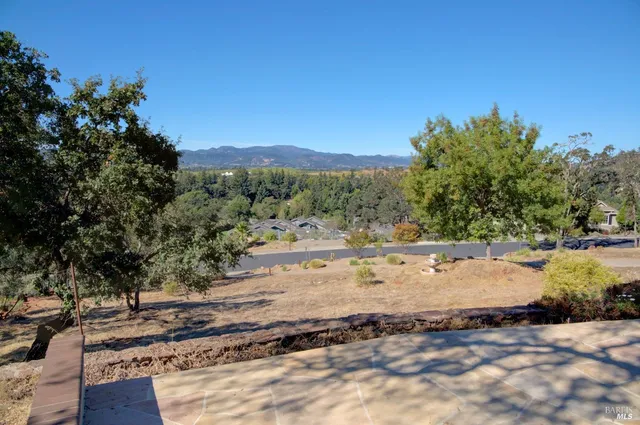 a view of a yard with an outdoor space