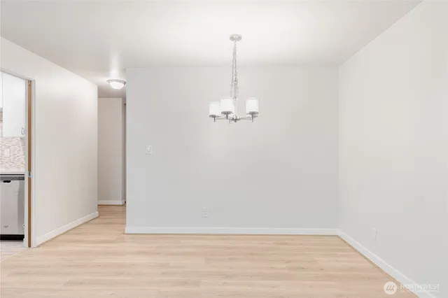 a view of a room with an empty room