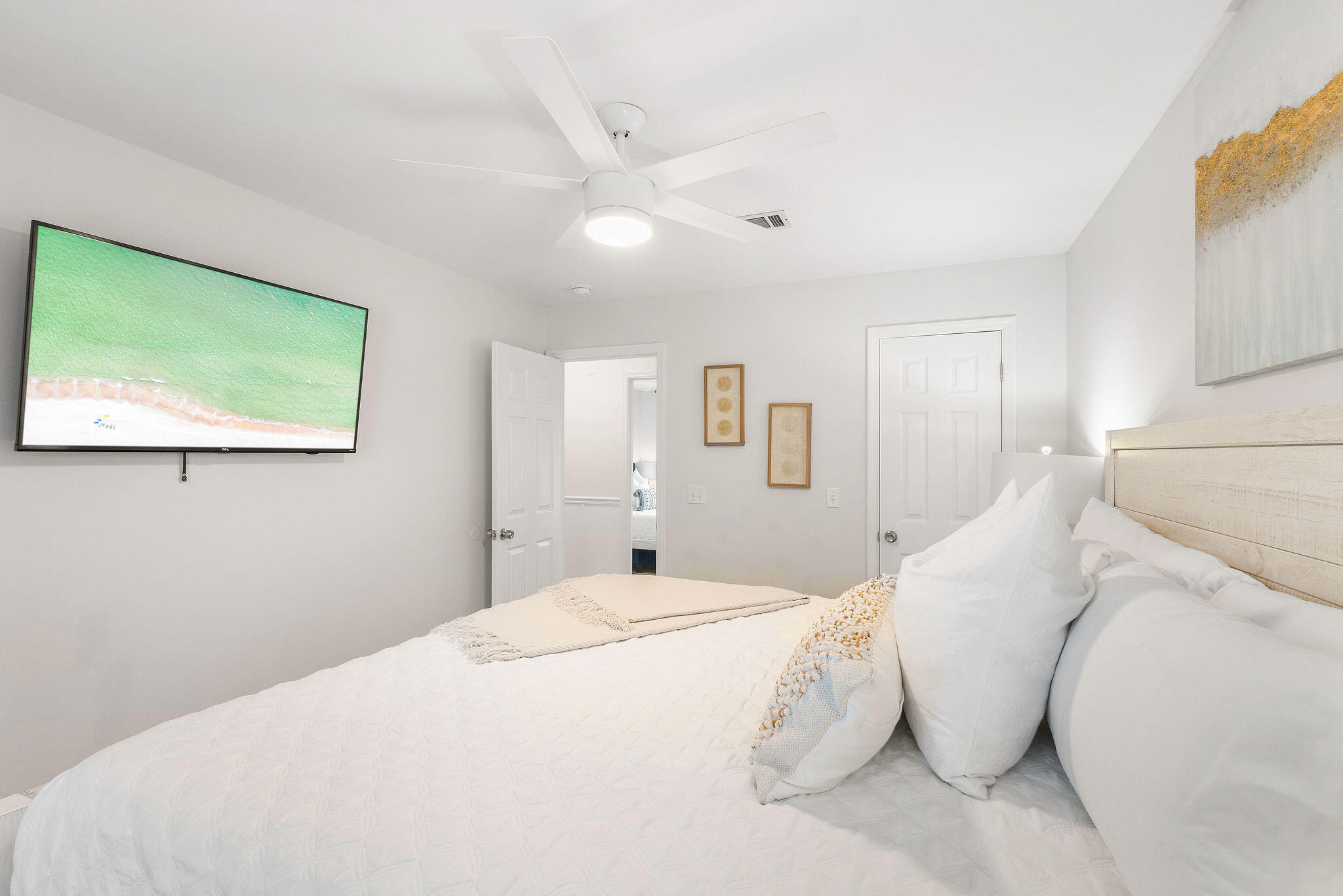 11 Beachside Drive, Unit 922 Santa Rosa Beach, FL 32459 - Photo 23 of 42 a large white bed in a white room