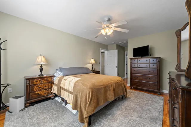 a front view of a building