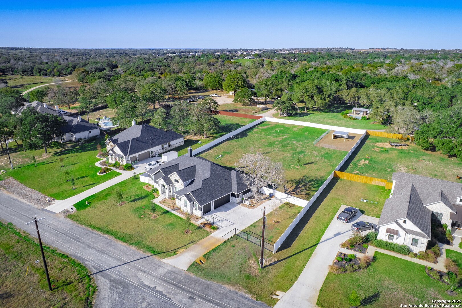 108 Timber Heights La Vernia, TX 78121 - Photo 4 of 42 an aerial view of a house