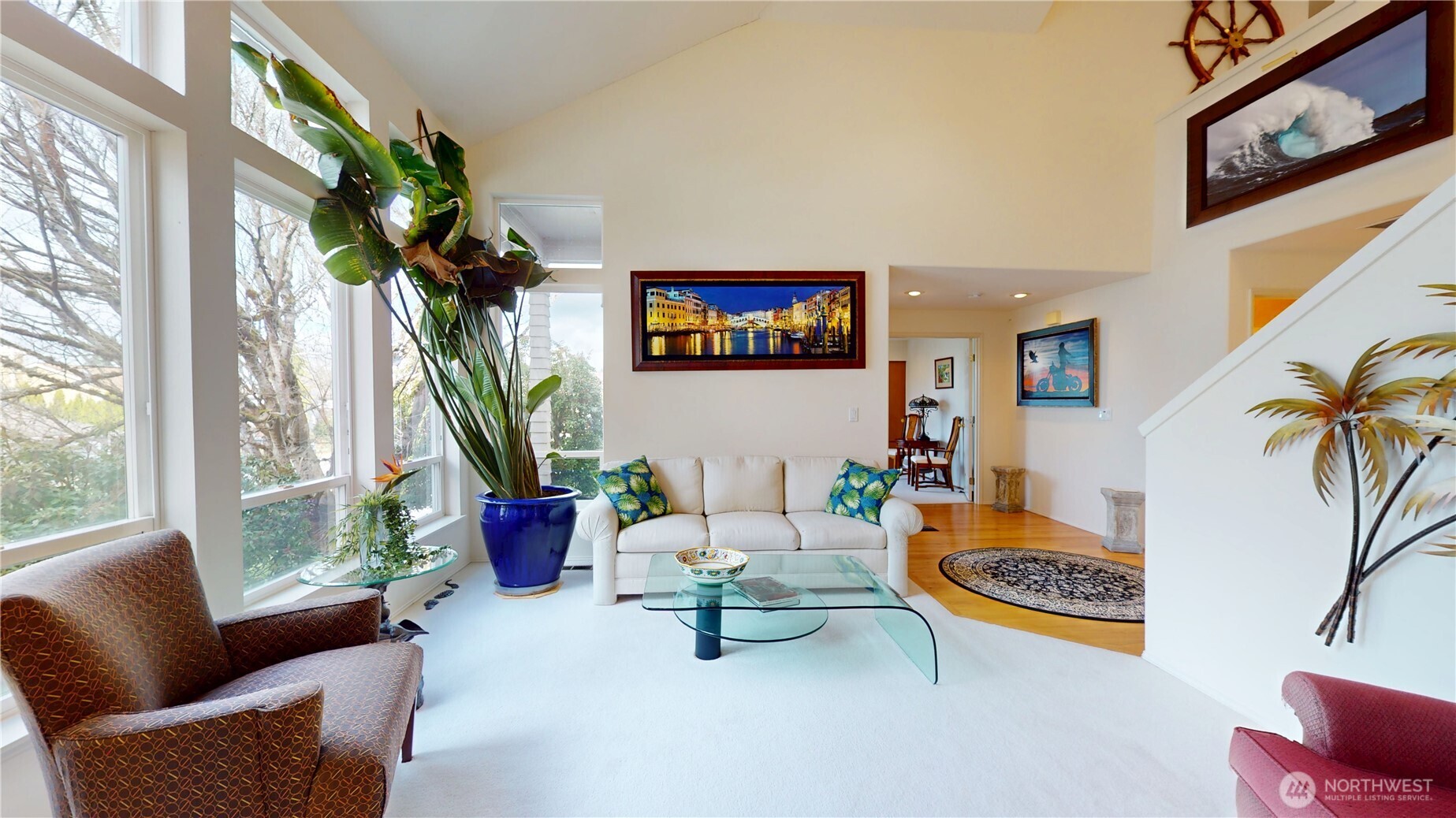 1704 Field Place Northeast Renton, WA 98059 - Photo 2 of 38 a living room with furniture potted plant and a large window