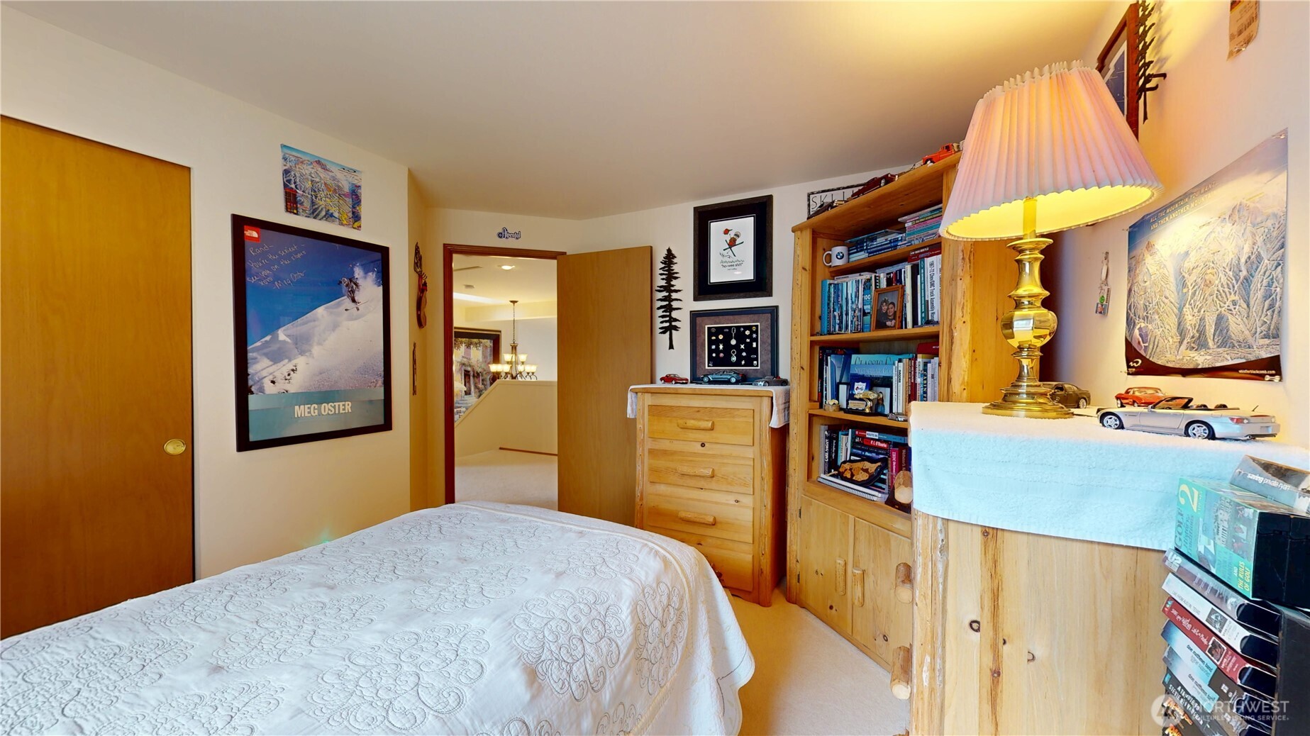 1704 Field Place Northeast Renton, WA 98059 - Photo 24 of 38 a bedroom with a bed and a bookshelf
