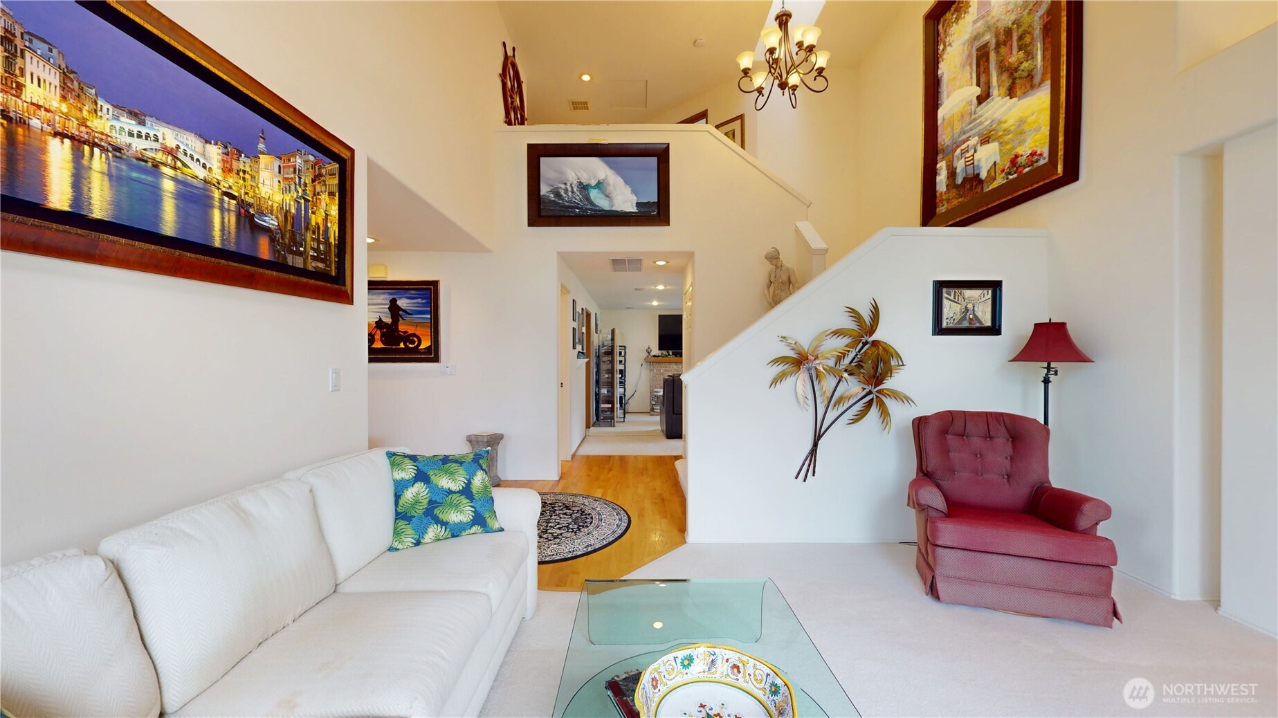 1704 Field Place Northeast Renton, WA 98059 - Photo 4 of 38 a living room with furniture and wall paintings