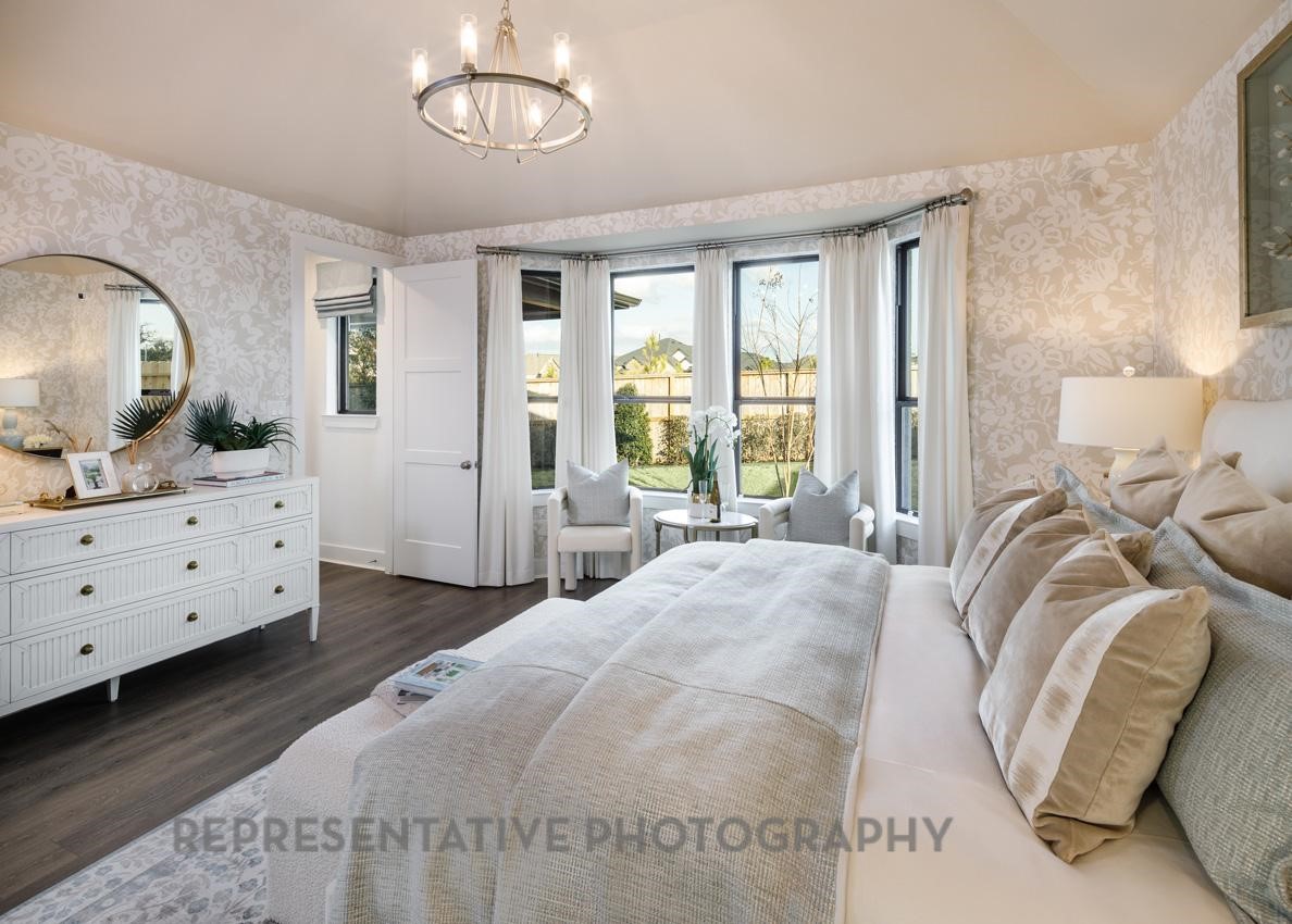 13048 Wandering Rdg Lane Conroe, TX 77302 - Photo 12 of 49 a bed room with a bed mirror and a window